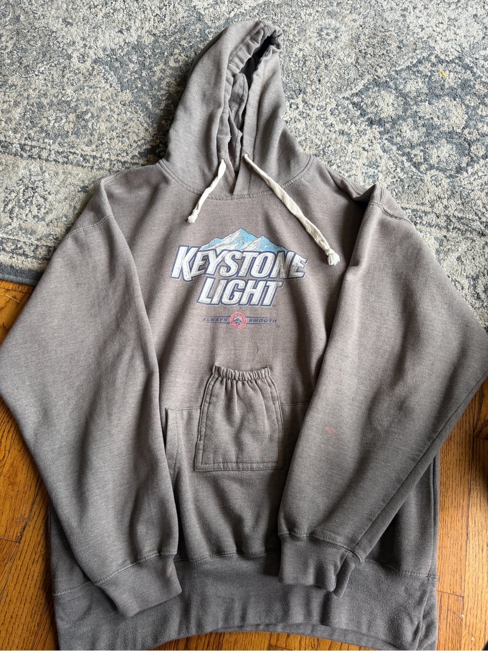 Keystone Light Men's Brown Pullover Hoodie